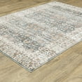 thumbnail image 3 of Avalon Home Sebastian Vintage Bordered Grey/ Ivory Washable Indoor Area Rug, 3 of 13