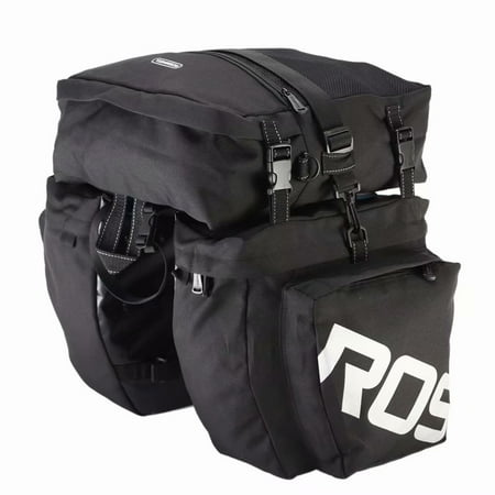 ROSWHEEL 3-in-1 Waterproof Bicycle Cycling Pannier Bag Gear Pack (Best Cycling Gear Bag)