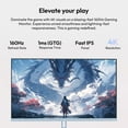 thumbnail image 2 of Pixio PX27U Wave Blue 27 inch 160Hz Refresh Rate 4K 3840x2160p Resolution Fast IPS Panel 1ms GTG Response Time 4K Blue Gaming Monitor with Adaptive Sync, 2 of 7