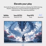 Pixio PX27U Wave Blue 27 inch 160Hz Refresh Rate 4K 3840x2160p Resolution Fast IPS Panel 1ms GTG Response Time 4K Blue Gaming Monitor with Adaptive Sync