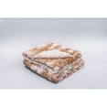 thumbnail image 4 of Faux Sherpa Reversible Throw P&R - Soft, Lightweight Fleece Blanket Desert Tan 50"x65"- Throw, 4 of 5