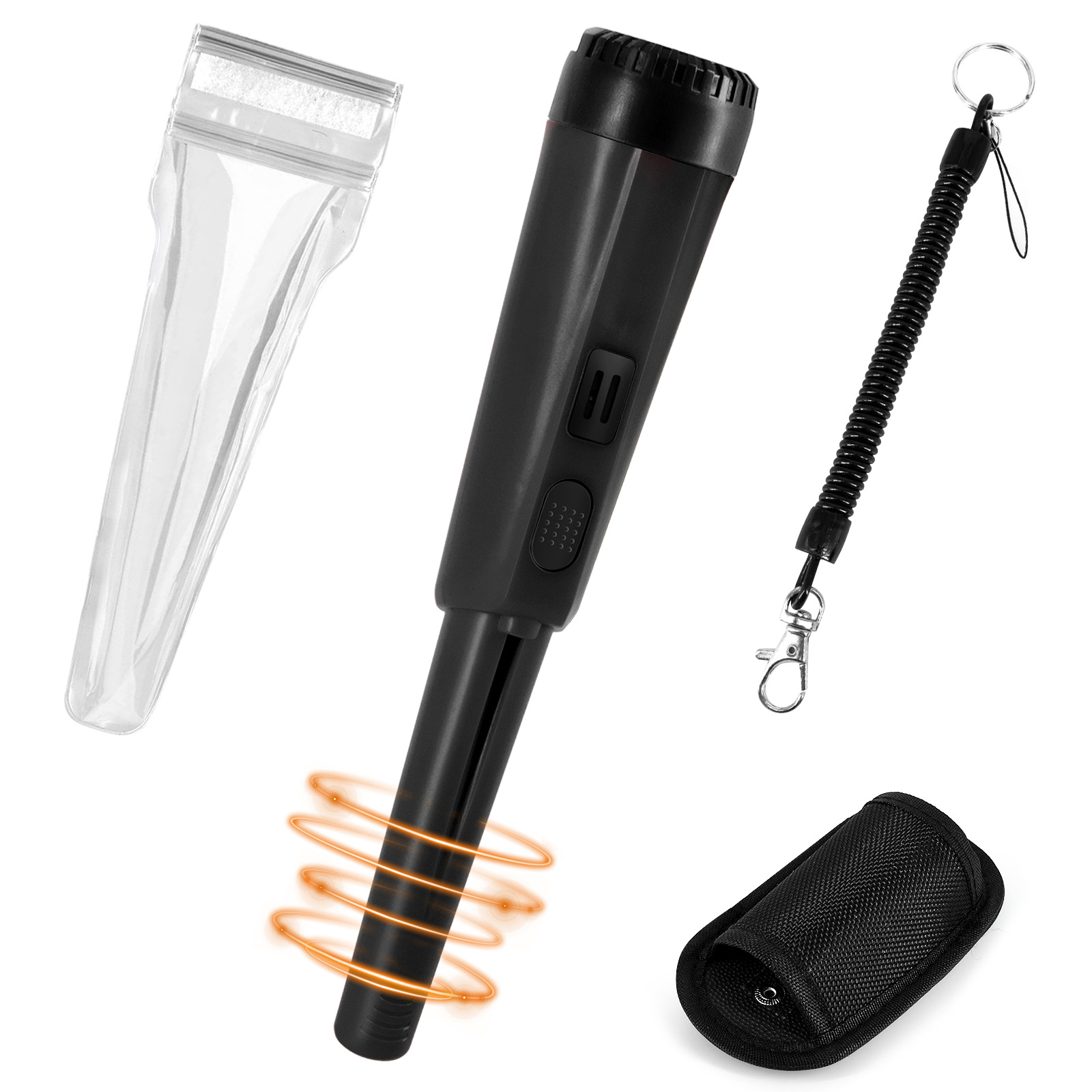 Metal Detector Pinpointer Waterproof Handheld Search Pinpointing Finder Treasure Hunting Tool Support Buzzer Vibration