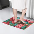 thumbnail image 4 of Pioneer Flower Floral Print Flannel Non Slip Door Rugs,Washable Door Mats Indoor,Decorative Door Mats,Dirt-Resistant and Absorbent Doormat for Entrance,Bedroom,Kitchen,Bathroom,23.5"x16", 4 of 5