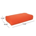 thumbnail image 5 of GDF Studio Arlington Outdoor Water Resistant Fabric Lounger Bean Bag, Coral, 5 of 5