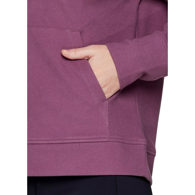 RBX Active Women's Zip Mock Neck Wrap Fleece Pullover Sweatshirt With  Pockets 