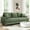 Green, variant on Domusensus 87 inch sofa, Corduroy Loveseat 21" Extra Deep Seat, Oversize Loveseat No Tool Assembly, Oversize Sofa Living Room with 2 Pillows, Green
