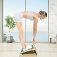 thumbnail image 2 of Goplus 4-level Adjustable Slant Board Wooden Calf Stretcher Incline Stretching Ankle, 2 of 10