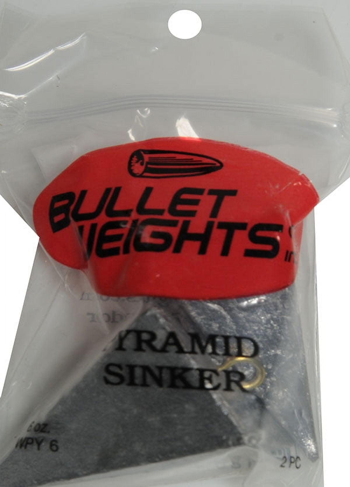 (2 pack) Bullet Weights® WPY6-24 Lead Pyramid Sinker Size 6 oz Fishing Weights
