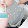 thumbnail image 3 of Bumkins Baby and Toddler Feeding Bibs, Silicone Bib, Baby & Toddler 6-24 Mos (Hearts), 3 of 6