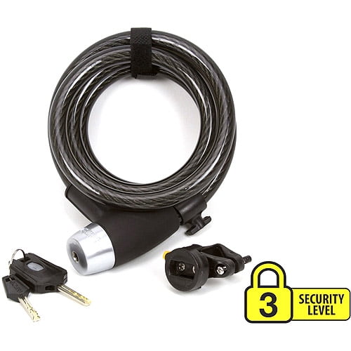 OnGuard Bike Locks 15mm Key Coil Cable (Trusted drill/pick/pullproof