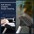 thumbnail image 3 of HUGFEGWE Side Mirror Squeegee, Car Mirror Wiper, 38.6in Handle Retractable Car Rearview Mirror Wiper, Mini Squeegee for Rainy Foggy Weather, Universal Automotive Accessories for CA919-136653, 3 of 7