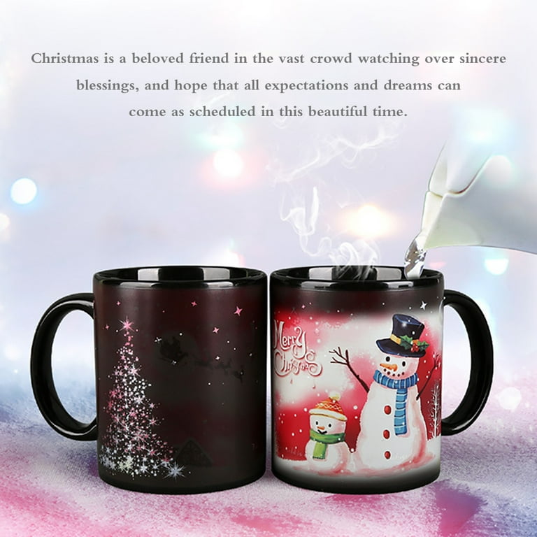 BeneU Color Changing Coffee Mug Heat-Sensitive Reactive Ceramic Cup Magic  Funny Anime Mugs Christmas Gifts