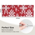 thumbnail image 5 of Red Christmas Snowflake Pattern Kitchen Rug Mat,Kitchen Runner Rugs Non Skid Washable,Decorative Kitchen Floor Mats for Kitchen,Sink,Laundry,17"X47", 5 of 5