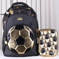 thumbnail image 4 of Mochila ligera de gran capacidad para estudiantes, estuche para bolígrafos y vaso de agua para niños con motivo del 18.º aniversario de la Copa del Mundo de Fútbol Smiggle Gold de Australia, 4 of 5