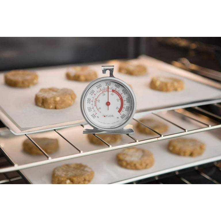 Oven Thermometer Temperature Gauge Food Baking Stainless Steel Classic  Stand Up