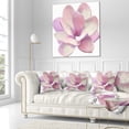thumbnail image 3 of Designart Cute Light Pink Magnolia Flower - Flowers Throw Pillowwork - 16x16, 3 of 5