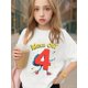 thumbnail image 1 of Young Boy's/Girls "Playful Cartoon Theme Cotton Graphic Tees, Back To School Clothes Girls, Black Summer Tops With Fun Graphic, Gift For First Day of School, Youthful, Funny" Kids Clothes G, 1 of 6