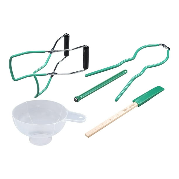 Juego de herramientas para enlatar Granite Ware, elevador de tarros con forma de embudo de 5 piezas