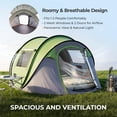 thumbnail image 3 of Ktaxon 4-Person Automatic Family Dome Camping Tent Easy Setup with Carrying Bag, Green, 3 of 9