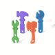 thumbnail image 3 of Keep Your Little One Entertained with 4pcs/set Funny Teething Toys - BPA Free Food Grade Silicone Hammer, Wrench, Spanner, Pliers Tools Shape - Cute and Playful Baby Products, 3 of 4