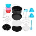 thumbnail image 1 of Accesorios para freidora de aire, cepillo de aceite, bandeja para pizza, parrilla para barbacoa, cocina y horneado 8 pulgadas, 1 of 9