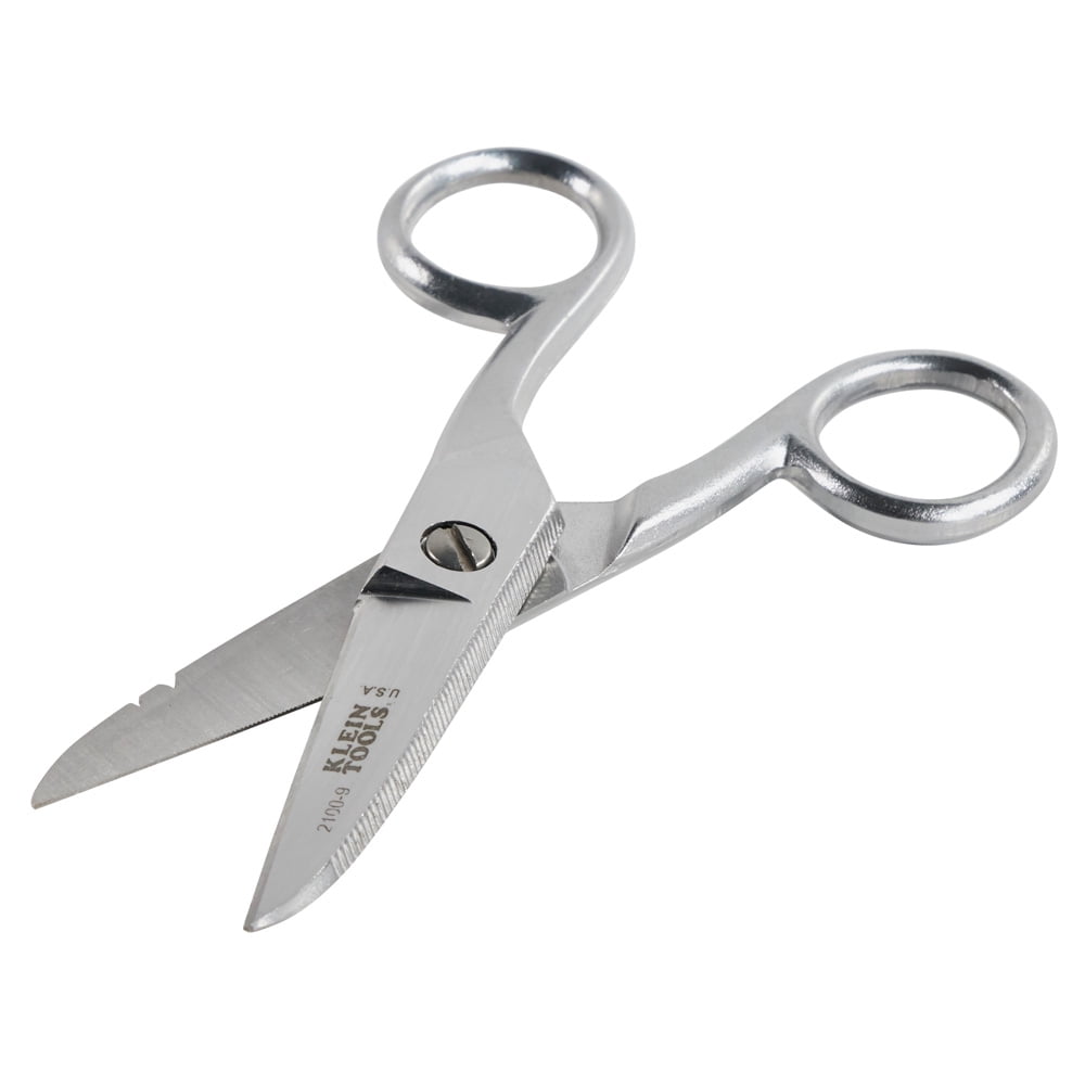 Klein Tools 2100-9 Electricians Scissors Stripping Notches