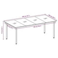 thumbnail image 4 of vidaXL 9 Piece Garden Dining Set Grey, 4 of 5