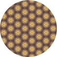 thumbnail image 1 of Ahgly Company Tapis d'Intérieur Lavables en Machine, Ronds, Transitionnels, Dorés, Ronds de 8', 1 of 7