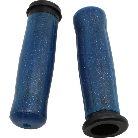 Avon Old School Blue Rubber 1" Handlebar Grips (OLD-69-SBLUE-FL)