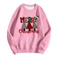 thumbnail image 1 of WEAIXIMIUNG Sweat-Shirt pour Femmes Zip Noir Manches Longues Mode Décontractée Col Rond Imprimé de Noël Hoodie Léger, 1 of 2