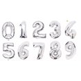 thumbnail image 3 of Globos con números de 16 32 pulgadas, bolas de aluminio, colores opcionales, globos digitales, decoraciones para fiestas de cumpleaños y bodas, suministros para baby shower, 3 of 5