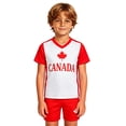 thumbnail image 2 of Boys 2-Pack Jersey Soccer Outfits Canada Unisex Girl Boy Football Outfit Soft For Little Kids Athlete Shirt and Shorts Set 2-13 Years, 2 of 5