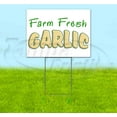 thumbnail image 1 of Farm Fresh Garlic (18" x 24") Yard Sign, Includes Metal Step Stake, 1 of 6