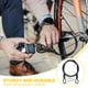thumbnail image 4 of Cable de Seguridad Uxcell, Cable de Alambre de Seguridad Trenzado de Acero Inoxidable Recubierto con Doble Lazo para Equipaje de Viaje, Cable de Candado para Bicicleta Negro 3 ft x 3/16"(5mm), 4 of 7