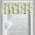 thumbnail image 4 of Ambesonne Animal Valance & Curtain, Crocodile Funny Faces, 55"x24", Yellow Green Teal, 4 of 6