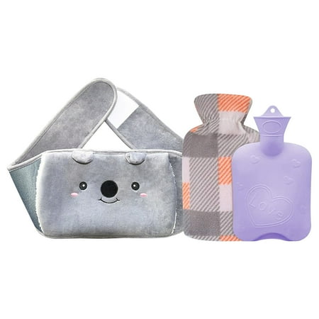 

FRSASU Clearance Rubber Hot Water Bottle Belt Cartoon Puppy Warm Belt Combination Set