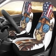 thumbnail image 2 of Honeii American Giraffe Style Print Car Seat Covers 2 Pieces, Full Set Universal Seat Covers for Cars, Waterproof Auto Seat Protectors, 2 of 7
