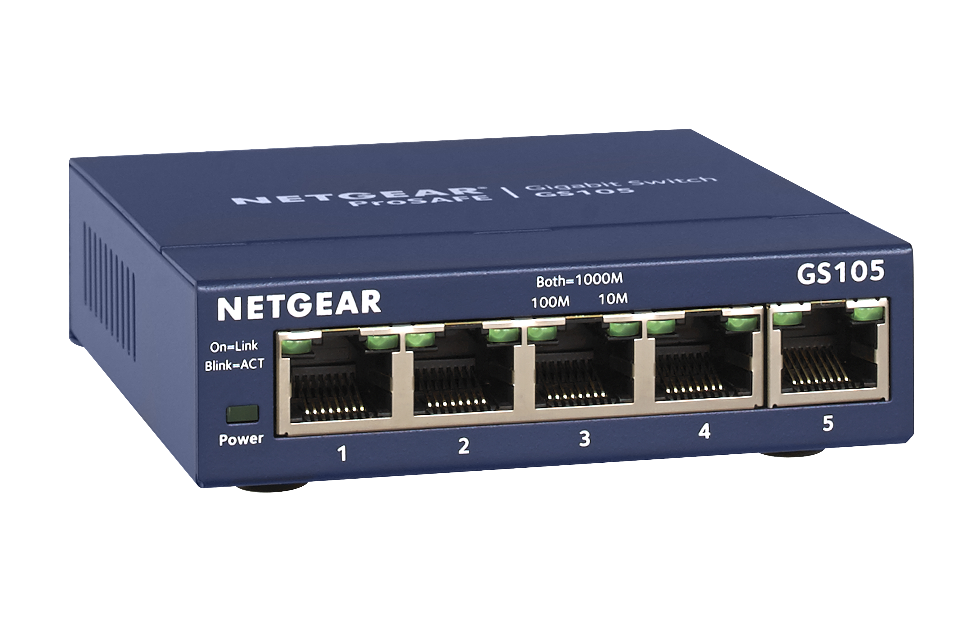 NETGEAR ProSAFE 5-port Gigabit Desktop Switch (GS105NA) - image 3 of 6