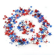 OAVQHLG3B 4th of July Glitter, 30g USA Accessories,Red White Blue Star Confetti Star Glitter for Resin Sparkle Chunky Glitters Sequins for USA Themed America Patriotic Independence Day