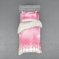 thumbnail image 2 of Ambesonne Pink Bedding Set 4 Pcs, Cherry Trees Feathers, Queen, Pale Pink White, 2 of 3