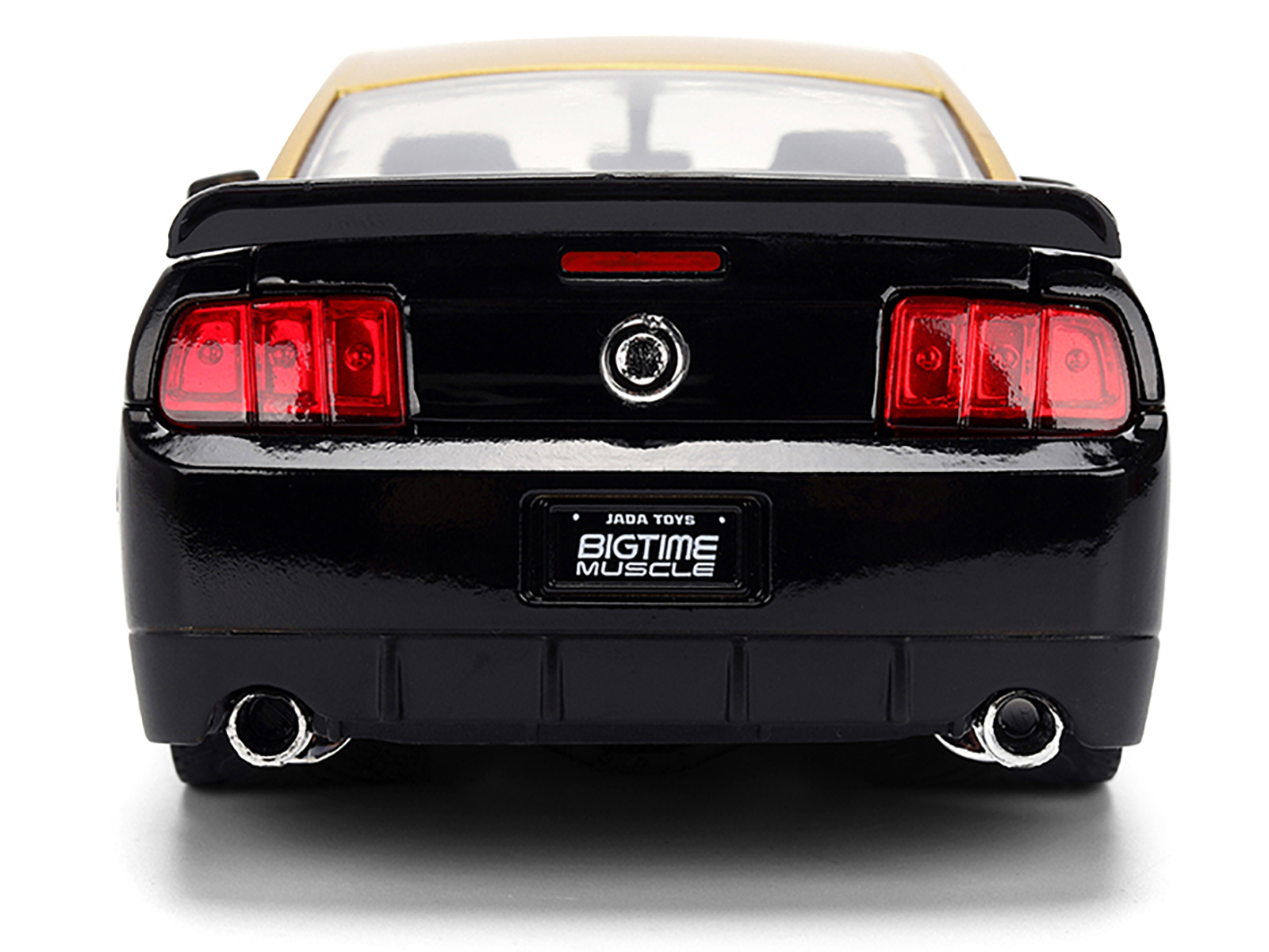2008 Ford Shelby Mustang GT-500KR Gold Metallic and Black with Graphics "Bigtime Muscle" Series 1/24 Die Cast Model Car by Jada