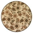 thumbnail image 1 of Trans-Ocean Importe RVID8763012 Tapis d'Intérieur et d'Extérieur de Vigne Florale de 10 Pouces Liora Manne Round Riviera, 1 of 1