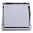 thumbnail image 1 of Resumidero Cuadrado Rug 4"X4" Plata Acabado Piso, 1 of 3