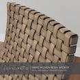 thumbnail image 4 of Grand Patio 3 Piece Outdoor Folding Faux Leather Furniture Set for 2 Person, Tobacco Brown, 4 of 8