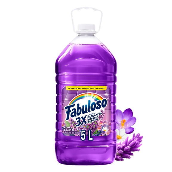 Limpiador Multiusos Líquido Fabuloso Fresca Lavanda 5 L