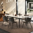 thumbnail image 3 of NessCarsti Modern White Marble Dining Table, 70.8" Rectangular Kitchen Table for 6-8 People, Elegant Table for Dining Room, 3 of 5