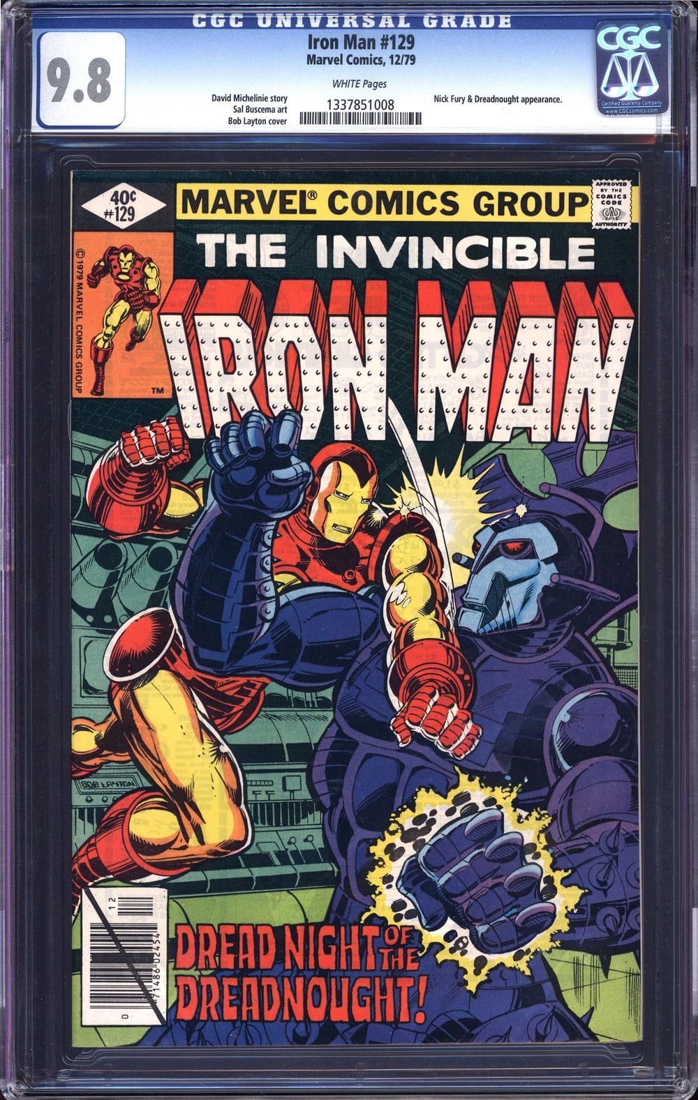 Iron Man #129 - CGC 9.8 Comic Book