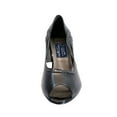 thumbnail image 2 of PEERAGE Caris Women's Wide Width Peep Toe Pumps BLACK 5, 2 of 6