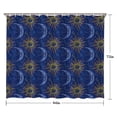thumbnail image 5 of Blue Sun Moon Constellation Pattern Shower Curtain 84"x72" ,Bathroom Decorative Shower Curtains Set with 12 Hooks,Modern Waterproof Washable Shower Curtain, 5 of 6