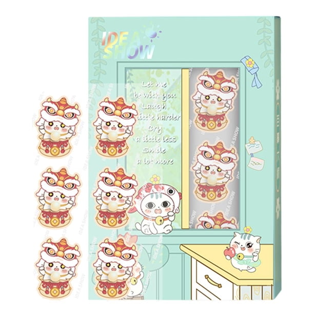 30 pegatinas con parches perfumados para mascarillas, tela, motocicleta, coche, PC, A Breath Amarillo gato naranja